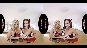 Big Tits And Pierced Toes In A Virtual Reality Threesome